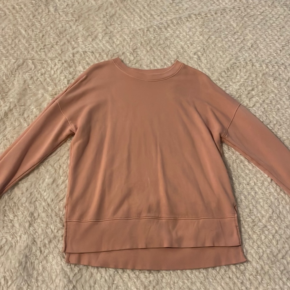 pink sweatshirt